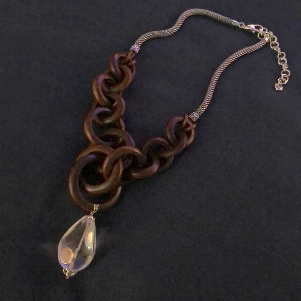 BRIGHTON Connecting Links Wooden Necklace